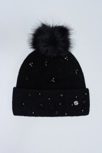 Gorro negro de lana Salsa jeans